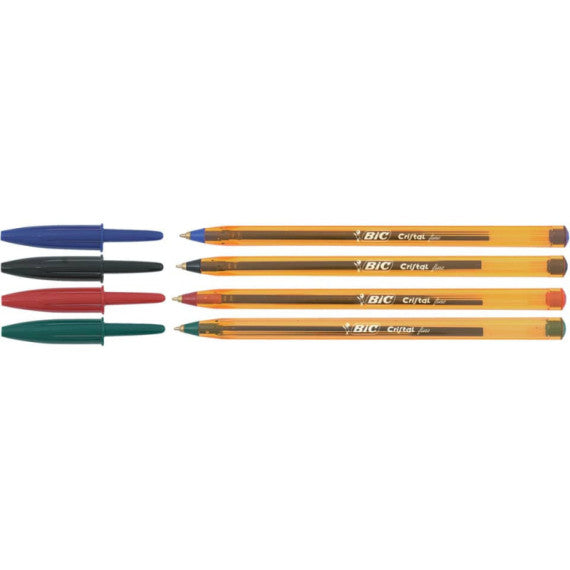 Penna a sfera BIC Cristal Fine 0,8 mm nero 872731