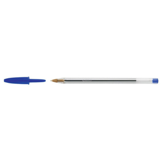 Penna a sfera BIC Cristal M 1 mm in blister da 4 blu - 8308601