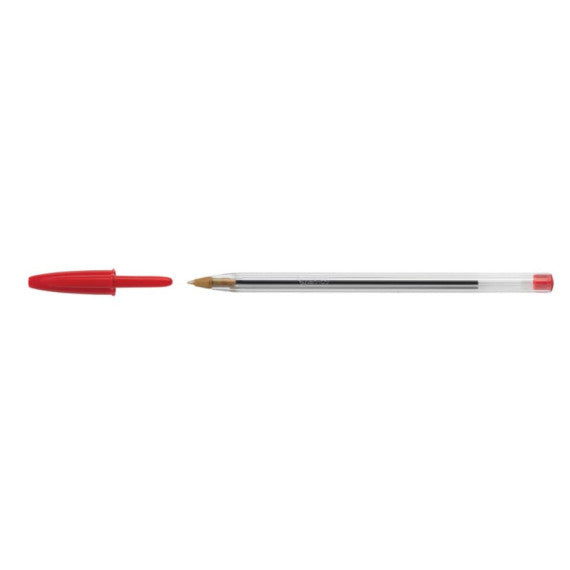 Penna a sfera BIC Cristal M punta 1 mm rosso Conf. 50 pezzi - 8373619