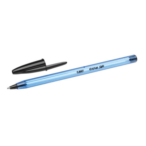 Penna a sfera BIC Cristal Soft M 1,2 mm nero 951433