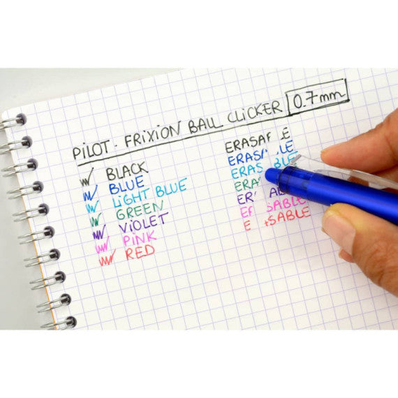 Penna a sfera cancellabile Pilot Frixion Ball Clicker 0,7 mm rosso 006792