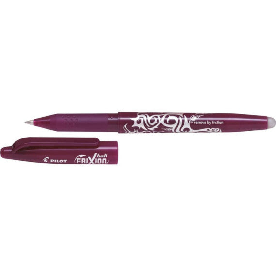 Penna a sfera cancellabile Pilot Frixion Ball punta 0,7 mm rosso vino 6859