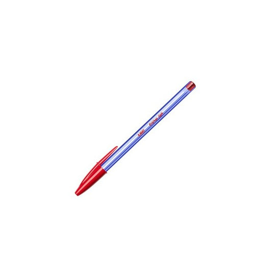 Penna a sfera con cappuccio Cristal Soft  - punta 1,2mm - rosso - Bic - conf. 50 pezzi