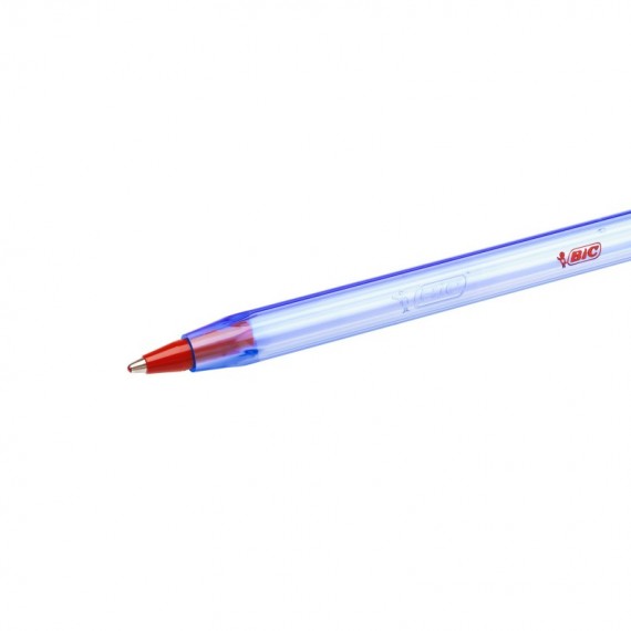 Penna a sfera con cappuccio Cristal Soft  - punta 1,2mm - rosso - Bic - conf. 50 pezzi