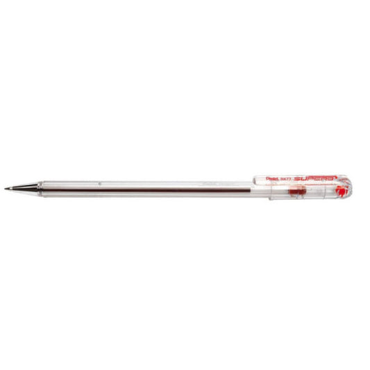 Penna a sfera con cappuccio Pentel Superb 0,7 mm rosso BK77-B