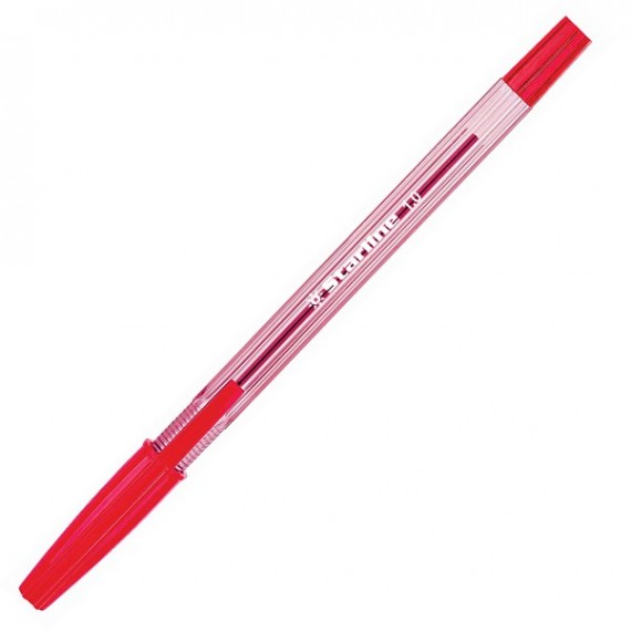 Penna a sfera con cappuccio  - punta media 1,0mm - rosso - Starline -  conf. 50 pezzi