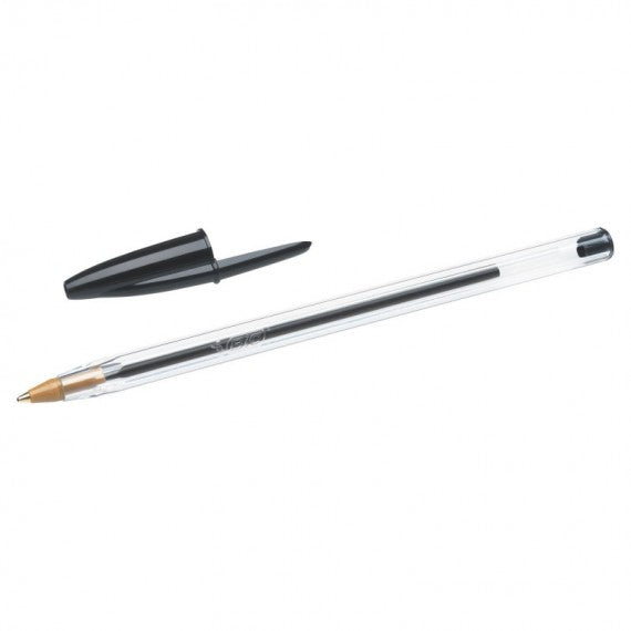 Penna a sfera Cristal  - punta media 1,0mm - nero - Bic - conf.  90+10 pezzi