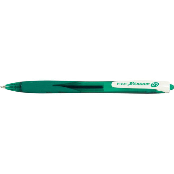 Penna a sfera ecologica Pilot Rexgrip Begreen - 0,7 mm - Tratto F - verde - 040018