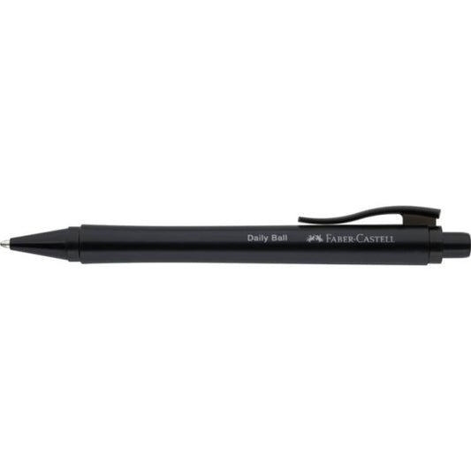 Penna a sfera Faber-Castell daily ball xb inchiostro blu - conf. 10 pz - colore fusto nero - 140690