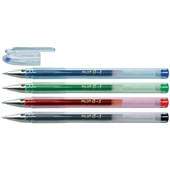 Penna a sfera gel Pilot G-1 punta fine 0,7 mm blu - 001666