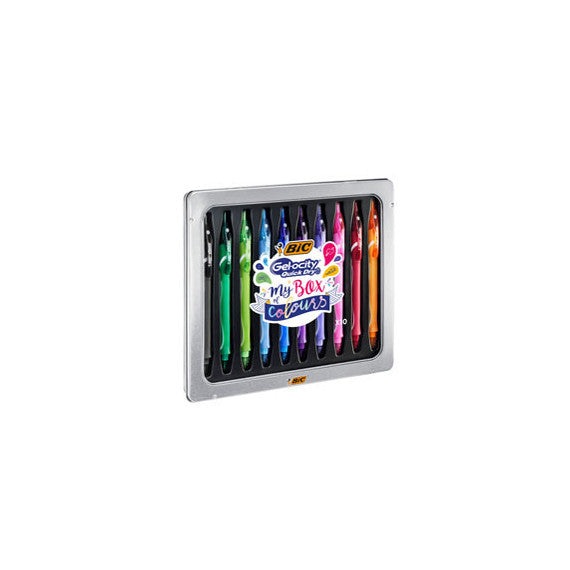 Penna a sfera Gelocity quick dry - punta 0,7mm - colori assortiti - BIC - astuccio 10 pezzi