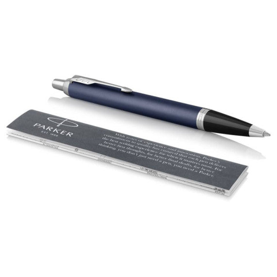 Penna a sfera Parker IM punta M inchiostro blu Parker Blue GT 1931668