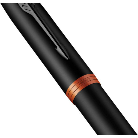 Penna a sfera Parker IM Vibrant Ring Orange punta M Parker 2172946