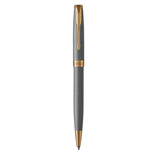 Penna a sfera Parker Sonnet punta M inchiostro nero Sterling Silver Ciselé - 1931492