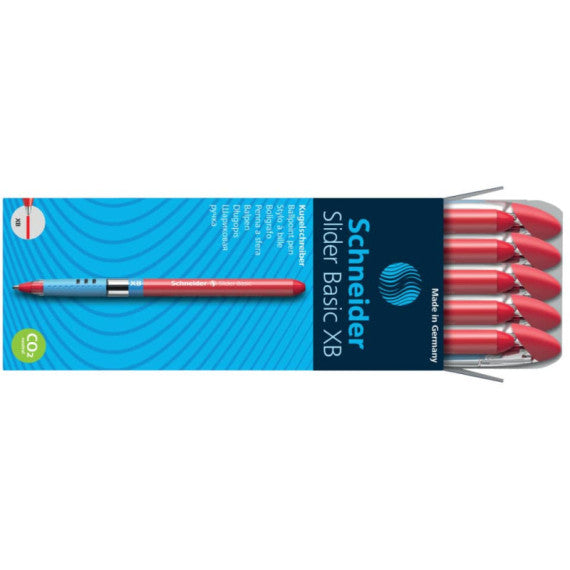 Penna a sfera Schneider Slider Basic tratto XB rosso P151202