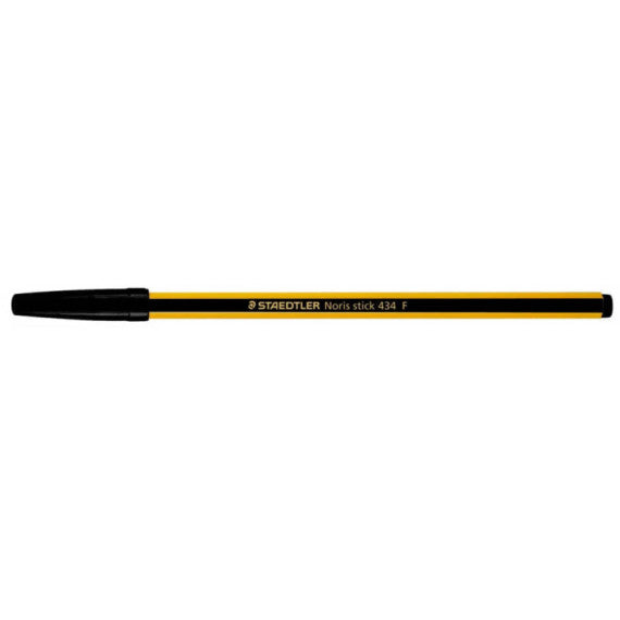 Penna a sfera Staedtler Noris Stick 434 in conf. 20 penne nero 434F-09