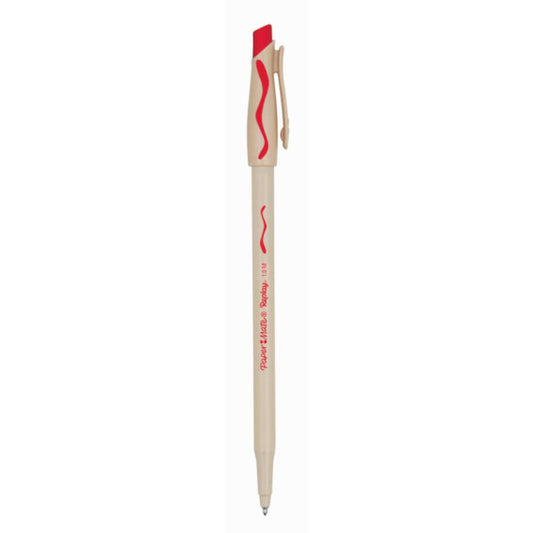 Penna a sfera stick Paper Mate Replay cancellabile M 1 mm rosso 2109258