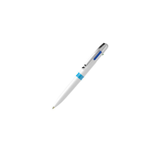 Penna a sfera Take 4 - punta media - 4 colori - fusto bianco - Schneider