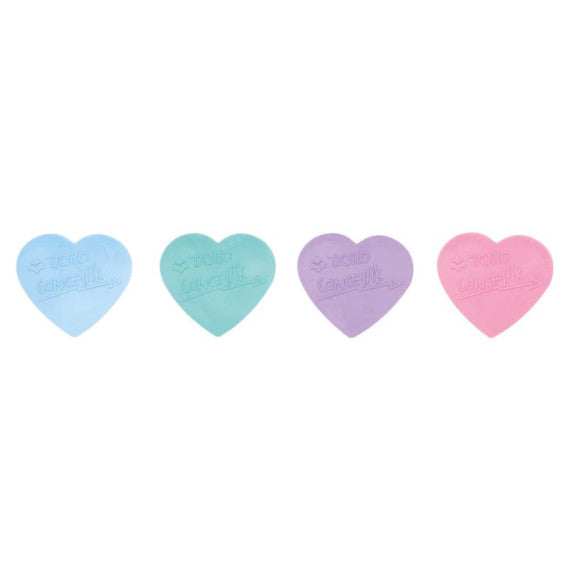 Penna a sfera Tratto Cancellik Candy Collection - conf. 4 pz - cancellabile F042302