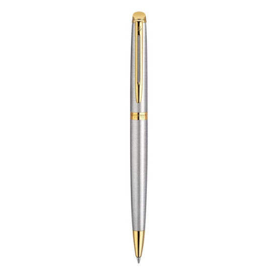 Penna a sfera Waterman Hemisphere GT inchiostro blu Waterman argento con finiture placcate in oro - S0920370