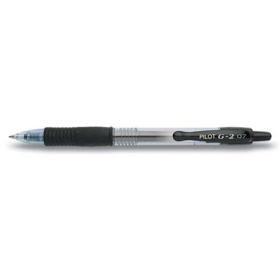 Penna gel a scatto Pilot Gel G-2 0,7 mm nero Value Pack 16+4 GRATIS - 000017