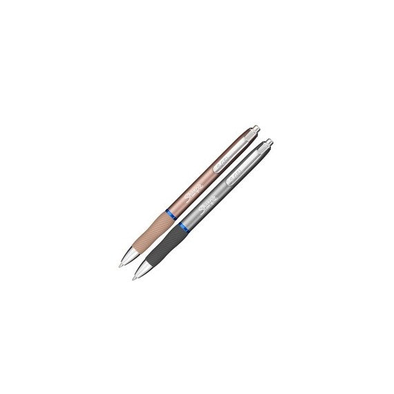 Penna gel a scatto - punta 0.7 mm - fusto colori assortiti metal - blu - Sharpie