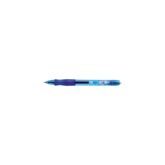 Penna gel a sfera a scatto Gelocity - punta 0,7mm - blu - Bic - conf. 12 pezzi