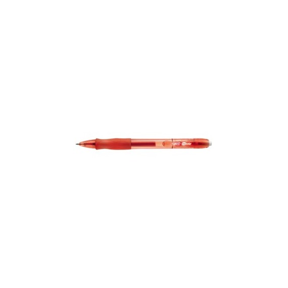 Penna gel a sfera a scatto Gelocity  - punta 0,7mm - rosso - Bic - conf. 12 pezzi