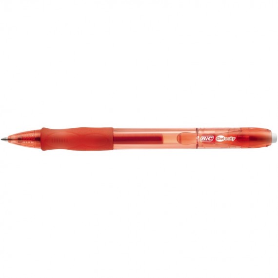 Penna gel a sfera a scatto Gelocity  - punta 0,7mm - rosso - Bic - conf. 12 pezzi