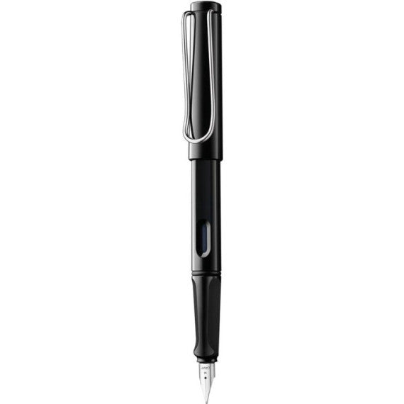 Penna Lamy Safari punta fine inchiostro blu Blackstilo - fusto nero 1219678