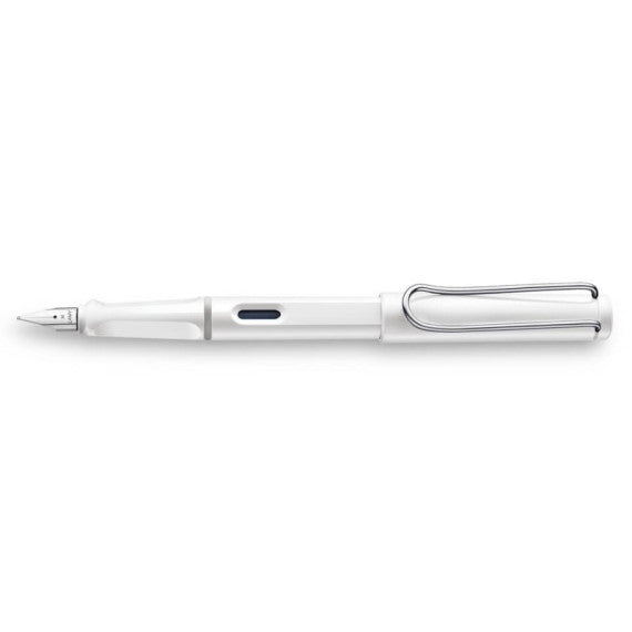 Penna Lamy Safari punta fine inchiostro blu Whitestilo - fusto bianco 1219676
