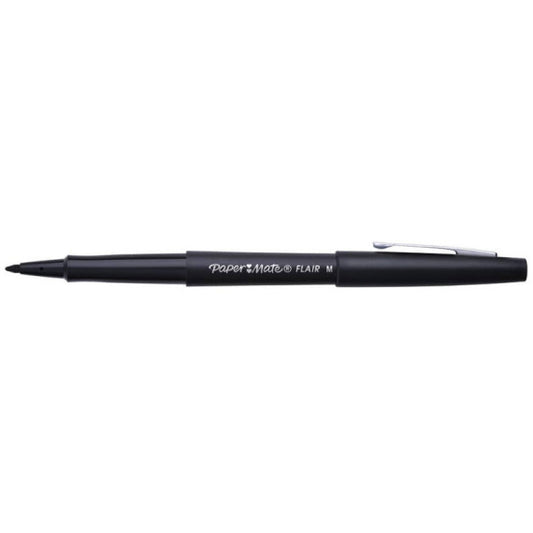 Penna punta fibra Paper Mate Flair/Nylon M 1,1 mm nero S0190973