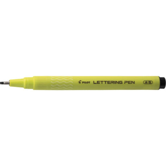 Penna punta in fibra Pilot Lettering colore nero 2 mm - 008466
