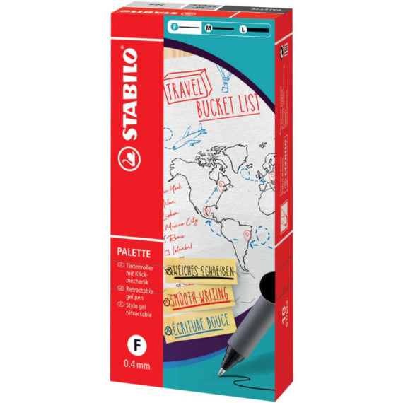 Penna roller a scatto Stabilo Palette tratto F 0,4 mm blu 268/41-01