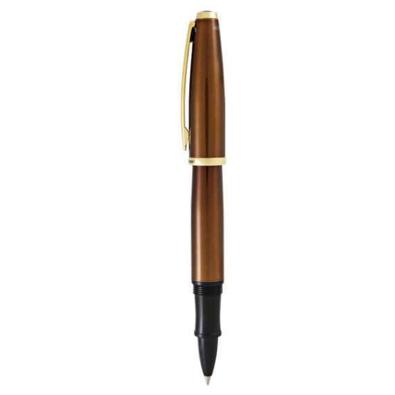 Penna roller Aldo Domani - punta M - fusto tabacco - Monteverde