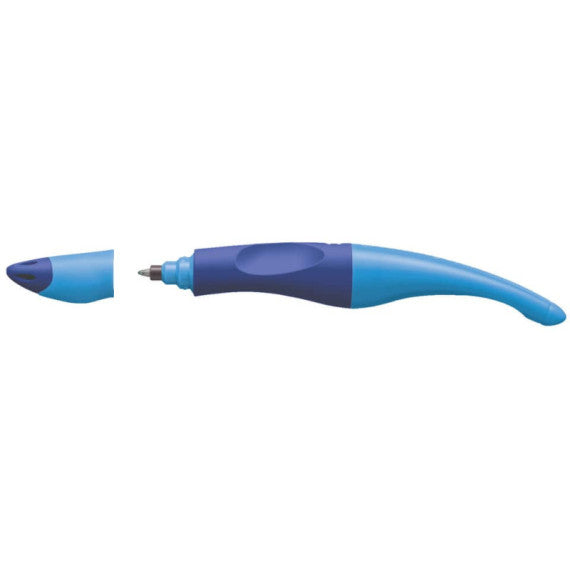Penna roller cancellabile ergonomica Stabilo Easy Start per destrorsi blu B-46843-5