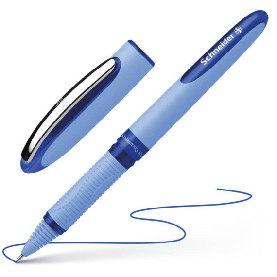 Penna roller con punta ad ago Schneider Hybrid 0,5 mm blu P183503