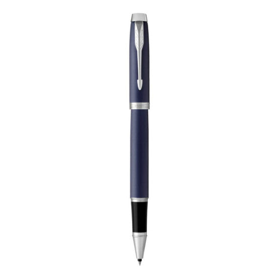 Penna roller Parker IM punta F inchiostro nero Blue GT 1931661