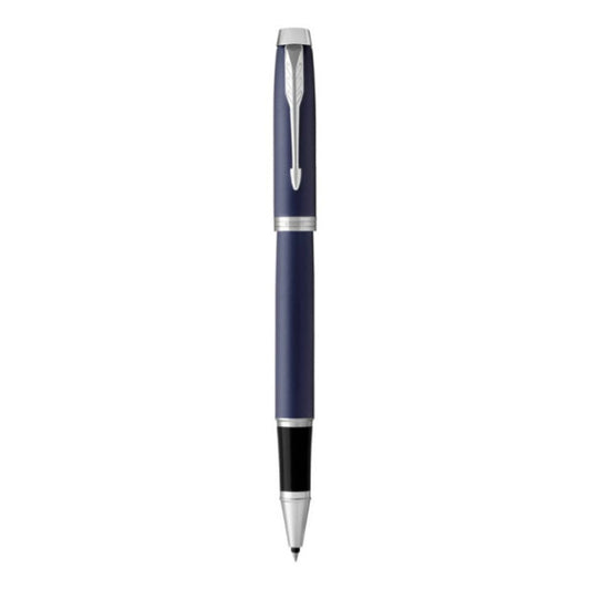 Penna roller Parker IM punta F inchiostro nero Blue GT 1931661