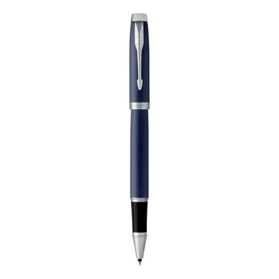 Penna roller Parker IM punta F inchiostro nero Blue GT 1931661