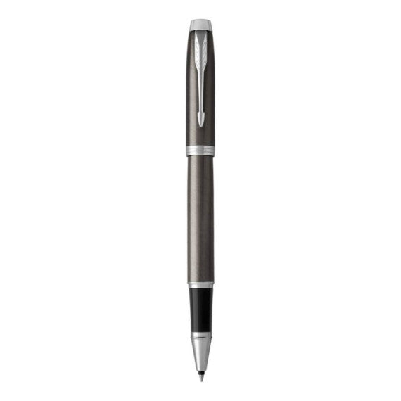 Penna roller Parker IM punta F inchiostro nero Dark Espresso CT 1931664