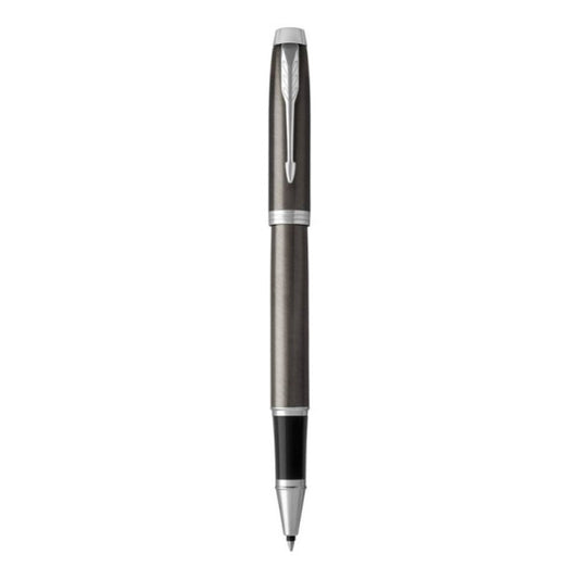 Penna roller Parker IM punta F inchiostro nero Dark Espresso CT 1931664