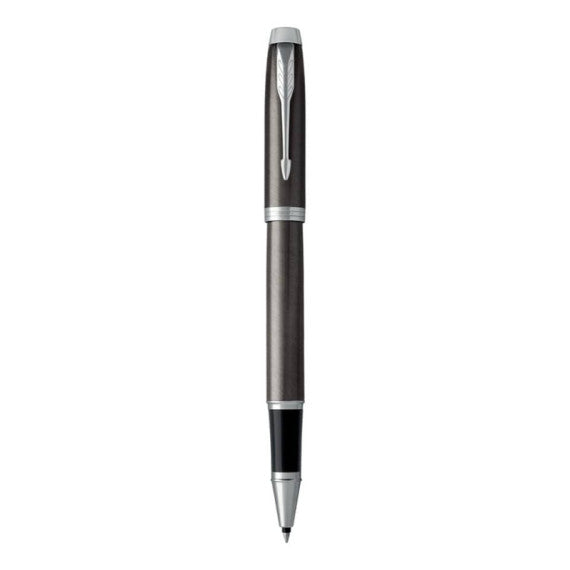 Penna roller Parker IM punta F inchiostro nero Dark Espresso CT 1931664