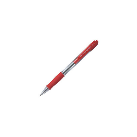 Penna sfera a scatto Super Grip - punta fine 0,7 mm - rosso - Pilot