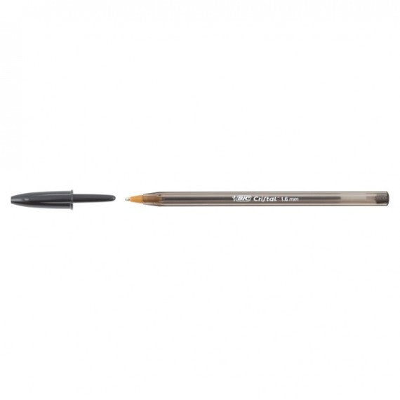 Penna sfera Cristal® Large - punta 1,6 mm - nero - Bic - conf. 50 pezzi