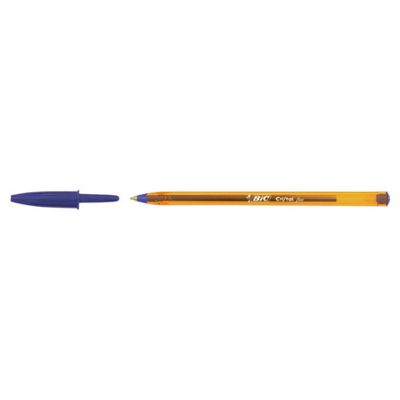 Penna sfera Cristal® - punta fine 0,8 mm - blu - Bic - conf. 50 pezzi