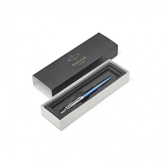 Penna sfera Jotter Core - punta M - fusto blu ghiaccio - Parker