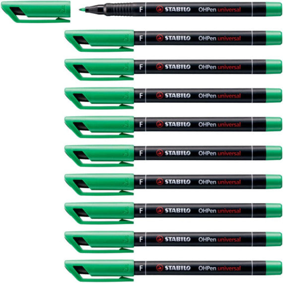 Penna Stabilo OHPen universal Fine (F) 0,7 mm verde 842/36