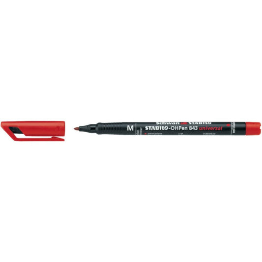 Penna Stabilo OHPen universal Medio (M) 1 mm rosso 843/40