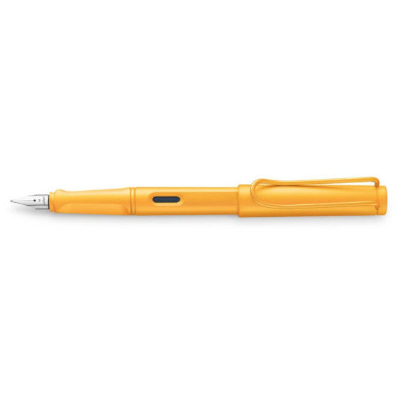 Penna stilografica Lamy Safari punta fine e inchiostro blu Mango - fusto color mango - 1234840